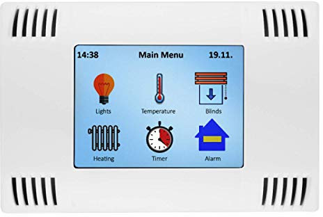 AZDelivery AZ-Touch MOD Smart Home Wandgehäuseset mit 2,8 Zoll TFT LCD Touchscreen, SPI-Touch-Controller XPT2046 kompatibel mit Arduino, ESP8266 und ESP32 inklusive E-Book!