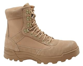 Brandit 9 Eyelet Tactical Boots, Color: camel, Size: UK8/EU42