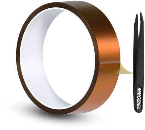 Nastro Termico (30mm x 30m) Nastro Termoresistente in Polimide per Sublimazione di MMOBIEL - Nastro per Trasferimento Termico, Temperature ESD ecc.