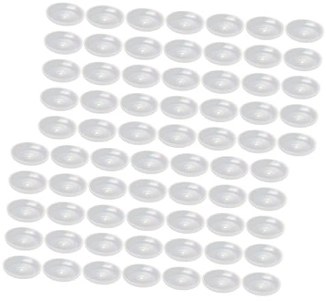 Rorpoir 100 Pezzi Vassoi Trasparenti Antigoccia Per Candele 1 06 Pollici Protezioni Per Uso Domestico Dischi Per Rimozione Cera Accessori Per Candele Funzione Protettiva