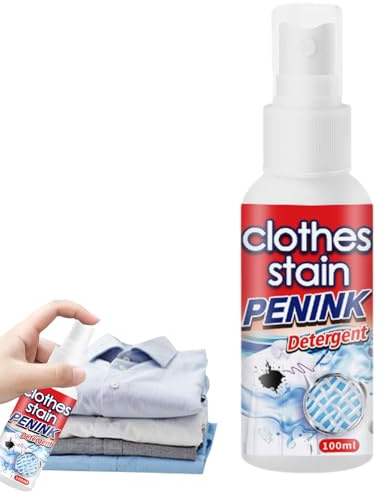 Détachant avants-Lavage, 100ml Pré-traitement Pour Les Taches Tenaces, Spray Détachant Pour Tissu, Détacheur Graisse & Sauces, Spray Détachant Pour Linge Pour Vêtements, Tapis, Tissus