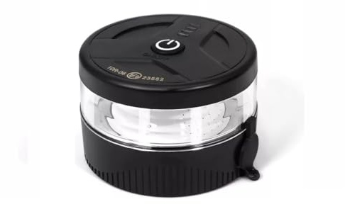 Luz LED inalámbrica intermitente giratoria ámbar de advertencia compacta