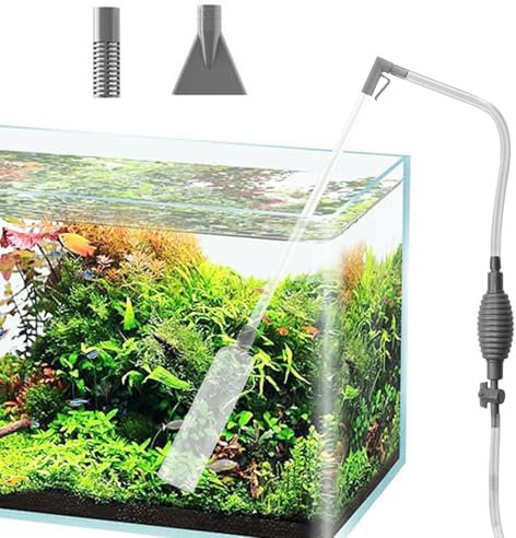 Aquarium Wasserwechsler, 170CM Aquarium-Reinigung, Staubsauger-Set für Aquarien mit Siphon, Kiesreiniger für Aquarien, Sandreinigung