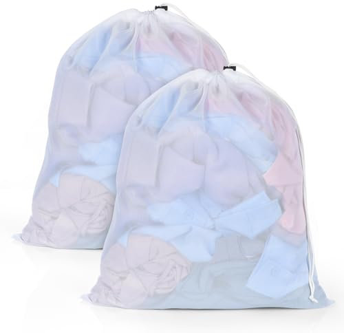 OTraki 2 Pezzi Rete Per Lavatrice Salvabucato 40x50cm, Retina Per Lavatrice Con Couliss E Fibbia Di Bloccaggio Sacchetti Lavatrice Sacchetti Per Lavatrice Per Camicetta Reggiseno