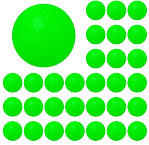 UOPJDD 30 Pezzi di Tennis da Tavolo Verde, Articoli Sportivi, Ping Tennis di Plastica, Sostituzione del Tennis da Tavolo.