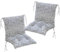 Lot de 2 Coussins de Chaise avec Dossier, Coussin d'assise et Coussin de Dossier 40x80 cm - extérieur et intérieur (I)