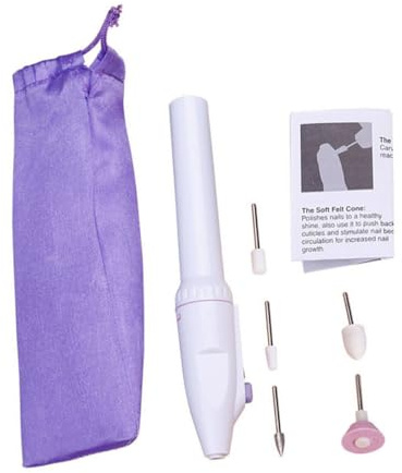 FIXOSHEE Polisseuse à Ongles Électrique Portable USB Électrique Manucure sans Fil Outil de Polissage Rechargeable pour Ongles Épais et Cuticules Compacte et Facile à Utiliser