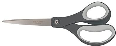 Fiskars 01-005409 8 Inch Softgrip Titanium Scissors, Single