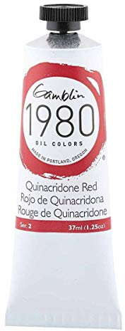 Gamblin 1980 - Oelfarbe - Quinacridone Rot - 37 ml