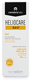 Cantabria Labs Heliocare 360º Gel SPF 50+ - Crema Solar Facial, Fotoprotector Avanzado, Textura Gel, Ligera, Rápida Absorción, Pieles Normales o Mixtas, Antioxidante, 50ml