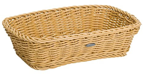 Westmark Mehrzweck-Korb, geeignet für Hotel und Gastronomie, Rechteckig, ca.31 x 21 x 9 cm, Synthetikfaser, Saleen Edition, Hellbeige, 02020230101