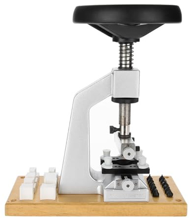 Bench Watch Case Opener,Watch Case Opener, 5700 Bench Wristwatch Back Opener with 6 Dies Accessories Watchmaker Repair For Watch Making and Opening and Closing