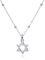 WANDA PLATA Davidstern Kette Anhänger für Junges Mädchen, Damen Echt 925 Sterling Silber Halsband Choker, kleiner David Anhänger