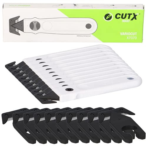 10x CUTX VARIOCUT X7070 Cuttermesser Sicherheitsmesser Kartonmesser Cutter 10x Ersatzklinge