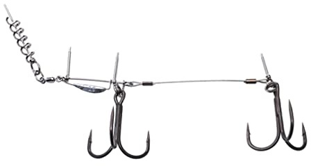 BKK Stingerhaken für Gummifische zum Hechtangeln BB Trigger-21 Stinger Rig, Ausführung:Gr. 1/0 / für Köderlängen von 18-22cm