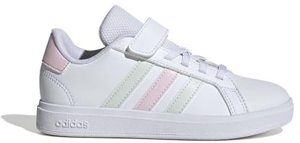 adidas Unisex Kids Grand Court 2.0 Shoes Children, FTWR White/Crystal Jade/Clear Pink, 13.5 UK Child