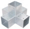 HOLZVERBINDER HEB-24 KREUZMODELL FÜR FÜNF 90x90 MM BALKEN - PFOSTENECKE - PFOSTENSCHUH - PFOSTENVERBINDER