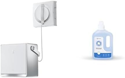 ECOVACS WINBOT W2 Omni Robot Limpiador de Ventanas con estación multifunción 6 en 1, 4500 mAh WINBOT Solución Limpiadora para Robots limpiacristales 1L, Accesorio Original