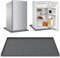 Fridge Silicone Mat 23.6×23.6 Inch Under Refrigerator Mat with 0.8 Inch Raised Edges Soft Under Refrigerator Floor Protector Washable Under Washing Machine Mat for Dryer Mini Fridge Wine Cabinet