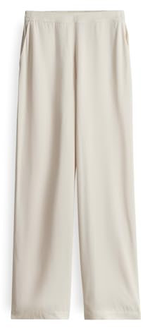 OPUS Damen Wide Leg Pants | Schlupfhose MAROU TRAVEL aus leichtem Viskose Twill Natural Glaze, 36