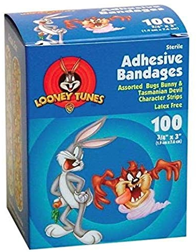 Childrens Bandages, Bugs Bunny & Taz, 3/4 x 3