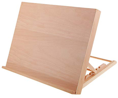 Soporte ajustable de madera A2 para pintura, tablero de dibujo, mesa de lienzo, estación de trabajo, bocetos, caballete de escritorio