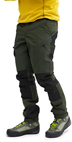 RevolutionRace Herren Nordwand Pants, Hose zum Wandern und für viele Outdoor-Aktivitäten, Forest Green, XL
