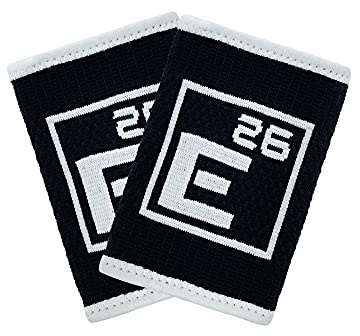 Bandas de sudor para muñeca – Bandas de sudor para muñecas – Bandas de sudor para entrenamiento Crossfit, levantamiento de pesas, fitness funcional, Wods, deportes (negro, mediano)