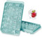 Eiswürfelform,Eiswürfelform Mit Deckelm,Platzsparend und stapelbar Ice Tray Ice Cube,LFGB Zertifiziert und BPA Frei Quadratische Eiswürfelschalen einfach Herauszunehmen (1 Pack Blue)