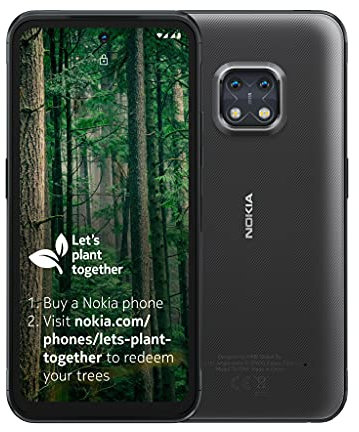 Nokia XR20 6.67 Inch Android UK SIM Free Smartphone with 5G Connectivity - 4 GB RAM and 64 GB Storage (Dual SIM) - Granite Grey (Renewed)