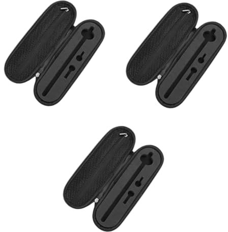 jojofuny 3stücke Stylus Pen Etui Für Pencil Robustes Aufbewahrungszubehör Mit Abnehmbarer Schwamm-Einlage Schwarz Praktische Tasche Für Stift Und Zubehör Für Touchscreen-geräte