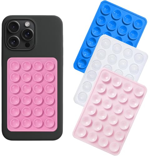 4 Pcs Ventouse Silicone Telephone, Ventouse Telephone,Coque Ventouse, Ventouse Telephone Portable,Multi Usages Adhésif pour Coque de Téléphone à Ventouse Support à Ventouse pour Téléphone