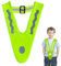 XURJUMI 1 Pezzo Giubbotto Riflettente per Bambini, Gilet Alta Visibilità, Gilet di Sicurezza a V, Gilet di Sicurezza per Bambini, con Banda Elastica, per Corsa,Ciclismo,All'aperto,Gite