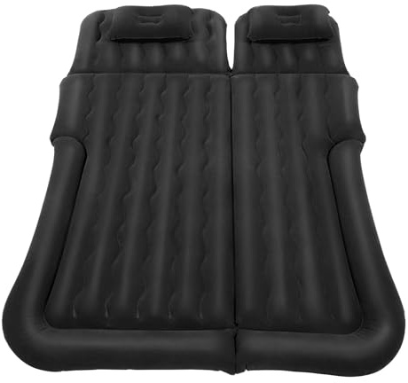 CUMELLIIR Bilmadrass för SUV 170 x 120 cm, baksätesbädd som erbjuder plats för 2-3 vuxna, bagagerumsmadrass med 2 kuddar och pump för resor, camping