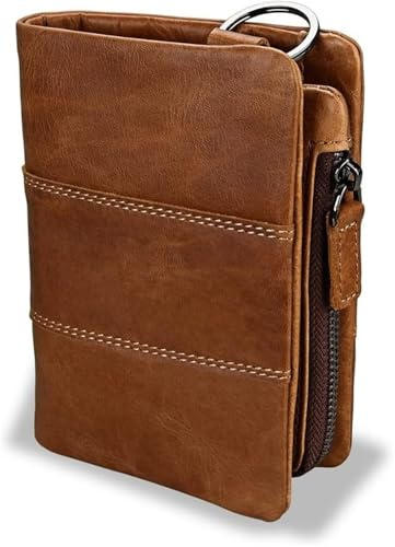 KJHZCE Bolso de hombre con clip for billetes, D (como se muestra en la imagen)(D)