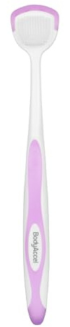 BodyAccel Cepillo de lengua de silicona para adultos, raspador de lengua suave para eliminar el mal aliento, limpiador de lengua suave para aliento fresco e higiene bucal diaria