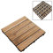 9 WOODEN FLOOR DECK TILES SLAB SET EASY LOCKED FOR GARDEN PATIO DECKING PATH