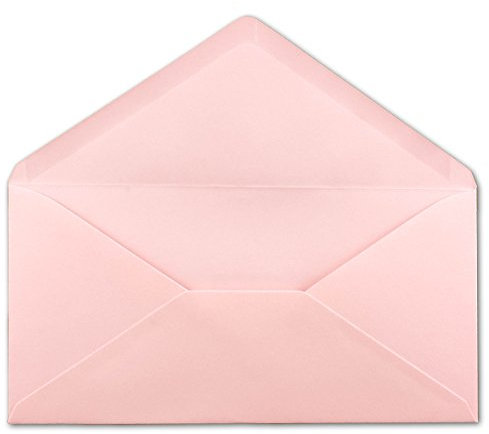 50 DIN Lang Briefumschläge Rosa 22 x 11 cm -120 g/m² Nassklebung Post-Umschläge ohne Fenster ideal für Weihnachten Grußkarten Einladungen von Ihrem Glüxx-Agent