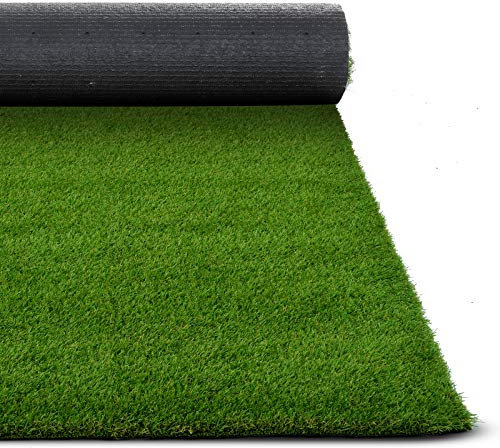 Erba Sintetica con Manto di Varie Altezze (da 14 a 50 mm) | Prato Finto da Esterno Drenante, Tosca - 35 mm | Rotoli in Varie Misure - 100x100 cm