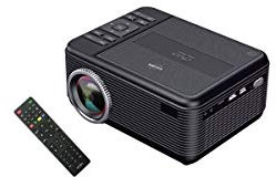 INOVALLEY Mini projecteur Lecteur DVD Full HD - 2x10 W - 2 Ports HDMI, Port VGA