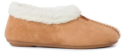 Pisamonas Chaussons Pantoufles Façon Peau De Mouton Taille 34 Couleur Beige