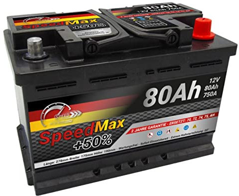 Autobatterie Speed Max ersetzt (80 Ah)