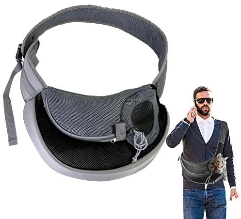 Teksome Trasportino per Animali Domestici, Borsa a Tracolla per Cuccioli Portatile, da Viaggio Front Pack Traspirante Head-out Backpack Carrier per Cani di Piccola Taglia Gatti Conigli