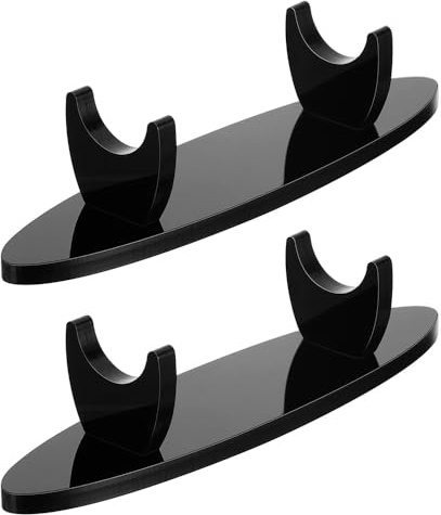Hsthe Sea Lot de 2 supports pour stylos à plume en acrylique - Noir