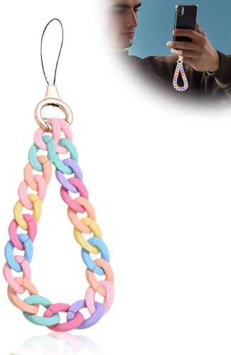 SULIUDAJI Cadena Acrílicomulticolor Universal Para Teléfonomóvil,Correa Demu?Eca,Cadena Para Teléfonomóvil,Colgante Para Teléfonomóvil,Llavero Para Teléfonomóvil