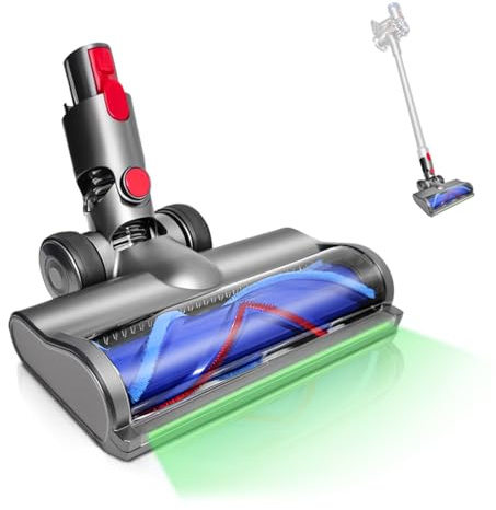 shepanyi Spazzola di Ricambio Compatibile per Dyson Aspirapolvere V7, V8, V10, V11, V15, Spazzole di Rilevazione della Polvere, Spazzola Motorizzata Accessori, Motorhead per Tappeti e Pavimenti Duri