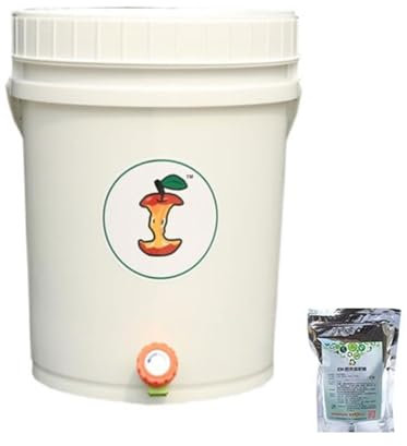 Compostador eléctrico Kit de inicio de compost, compostador for principiantes en interiores for todas las estaciones, cubo Bokashi de cocina for encimera, contenedor de compostaje con acelerador de co