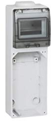 Legrand 058938 P17 Embase, 5 Modules à Composer, 125mmx220mm avec Rail DIN