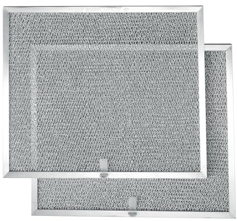 Broan BPS1FA30 Replacement Filters for QS1 and WS1 30” Range Hoods, Aluminum, 11.8 x 14.3 x 0.37 (L x W x H), 2-Pack