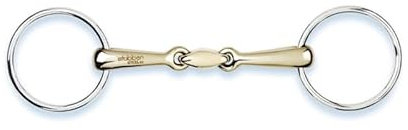 Stübben Gebiss 2224 Unterlegtrense/Wassertrense doppelt gebrochen - 10,5 cm - 14 mm - Sweet Copper